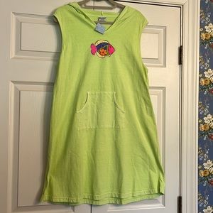 Casual Dress/Beach cover-up by ICANTOO, bright green, size XL